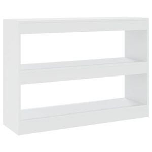 vidaXL Book Cabinet | White | Engineered wood | 100 cm x 30 cm x 72 cm
