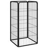 vidaXL Dog Playpen 4 Panels Black 50x100 cm Powder-coated Steel