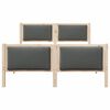 vidaXL Bed Frame with Headboard Dark Grey 150 x 200 cm Fabric