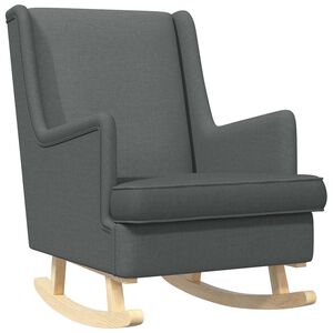 vidaXL Rocking Chair Dark Grey 62 x 80 x 85 cm Fabric