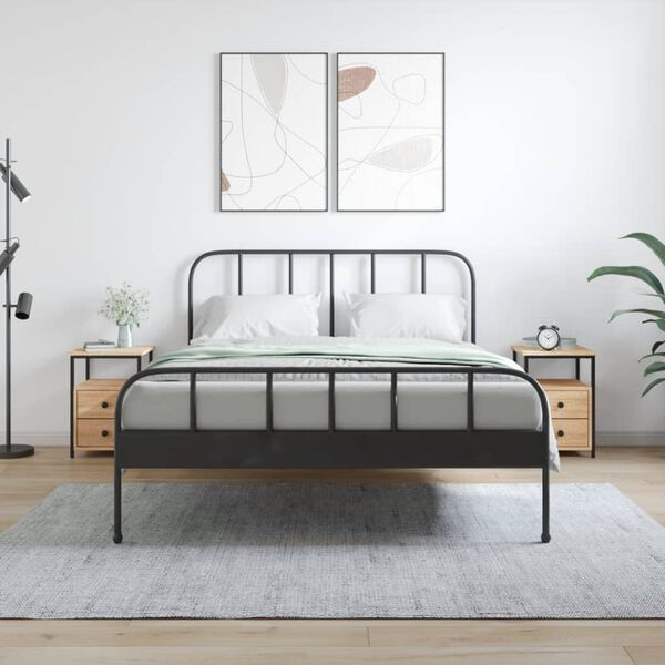 vidaXL Bedside Cabinets 2 pcs Sonoma Oak 34x35.5x50 cm Engineered Wood