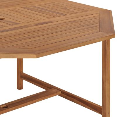 vidaXL Garden Table 150x150x75 cm Solid Teak Wood