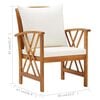 vidaXL 4 Piece Garden Lounge Set with Cushions Solid Acacia Wood