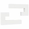 vidaXL 8 Piece TV Cabinet Set White Engineered Wood