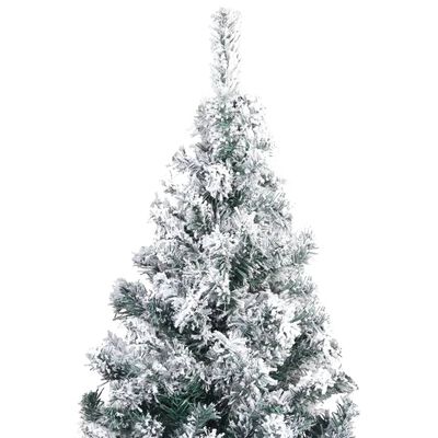 vidaXL Artificial Christmas Tree with Flocked Snow Green 400cm PVC