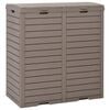 vidaXL Outdoor Garbage Bin Light Brown 78x41x86 cm Polypropylene