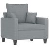 vidaXL 4 Piece Sofa Set with Pillows Light Grey Fabric