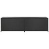 vidaXL Garden Storage Box Poly Rattan 200x50x60 cm Black