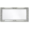 vidaXL Wall Mirror Baroque Style 100x50 cm Silver
