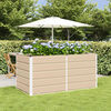vidaXL Planter Ivory 160 x 80 x 75 cm Steel