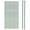 vidaXL Chain Link Fence Green 1.4x25 m