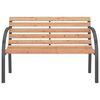 vidaXL Garden Bench 120 cm Wood and Iron