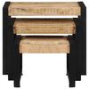 vidaXL Nesting Tables 3 pcs Solid Mango Wood