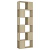 vidaXL Book Cabinet Room Divider Sonoma Oak 60x24x186 cm
