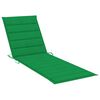 vidaXL Sun Lounger with Cushion Solid Acacia Wood and Galvanised Steel