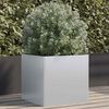 vidaXL Planter Silver 49x47x46 cm Galvanised Steel