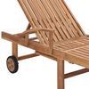 vidaXL Sun Loungers 2 pcs with Royal Blue Cushion Solid Teak Wood