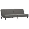 vidaXL 2-Seater Sofa Bed Grey Faux Leather