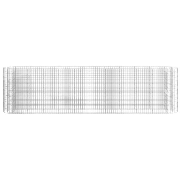vidaXL Gabion Raised Bed Galvanised Iron 400x50x100 cm