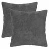 vidaXL Cushion Cover 2 pcs HEERLEN Dark Grey 40 x 40 cm