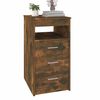vidaXL Drawer Cabinet Smoked Oak 40x50x76 cm Engineered Wood