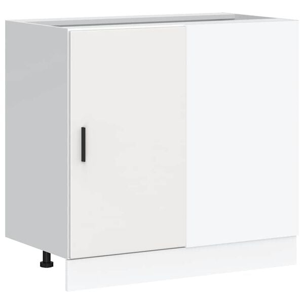 vidaXL Kitchen Base Cabinet Lyon White Engineered Wood