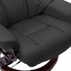vidaXL Massage Reclining Chair Grey Faux Leather and Bentwood