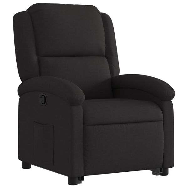 vidaXL Stand up Recliner Chair Black Fabric