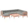 vidaXL 8 Piece Garden Sofa Set with Cushions Solid Wood Douglas Fir