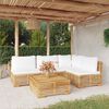 vidaXL 5 Piece Garden Lounge Set with Cushions Solid Teak Wood