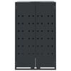 vidaXL Wheelie Bin Storage for 4 Bins Anthracite 276x79x117 cm Steel