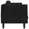 vidaXL Sofa with Cushions 3-Seater Black Velvet