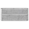 vidaXL Garden Raised Bed Galvanised Steel 152x40x68 cm Silver