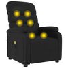 vidaXL Massage Chair Black Faux Leather