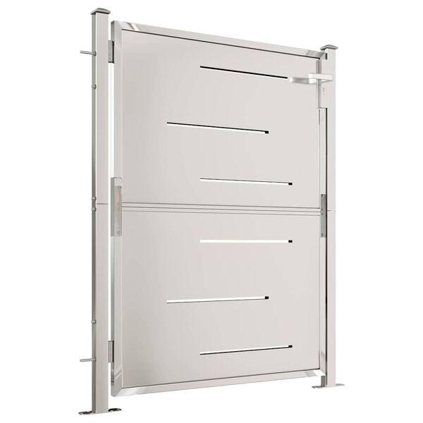 vidaXL Garden Gate 100x120 cm Stainless Steel