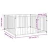 vidaXL Outdoor Dog Kennel 200x200x100 cm