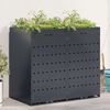 vidaXL Wheelie Bin Storage for 2 Bins Anthracite 136 x 77.5 x 121.5 cm