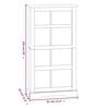 vidaXL 4-Tier Bookcase Mexican Pine Corona Range White 80x29x150 cm
