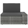 vidaXL 5 Piece Garden Lounge Set Poly Rattan Grey