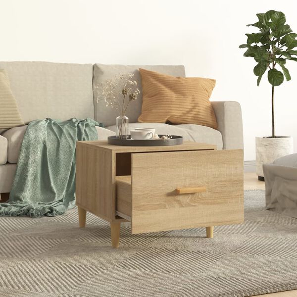 vidaXL Coffee Tables 2 pcs Sonoma Oak 50x50x40 cm Engineered Wood