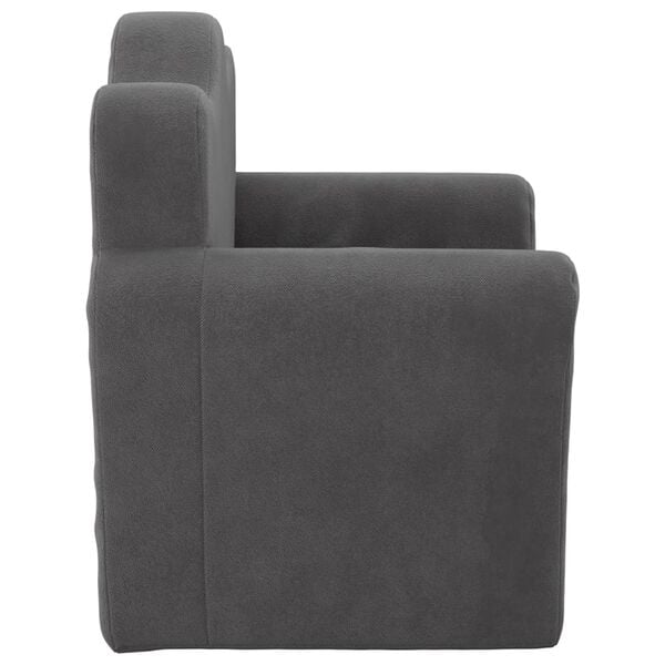 vidaXL Kids' Sofa Anthracite Soft Plush