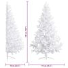 vidaXL Artificial Half Pre-lit Christmas Tree with Ball Set White 180 cm