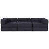 vidaXL Modular Sofa 3 pcs Anthracite Fabric
