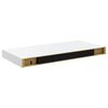 vidaXL Floating Wall Shelves 2 pcs High Gloss White 50x23x3.8 cm MDF