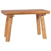 vidaXL Garden Bench | Natural Teak | Solid Teak Wood | 80 cm | Durable