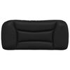 vidaXL Headboard Cushion "Hvar" Black 90 cm Faux Leather