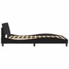 vidaXL Bed Frame "Dover" Black 137x190 cm Double Velvet