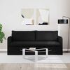 vidaXL Sofa Black 196 x 82 x 85 cm Fabric