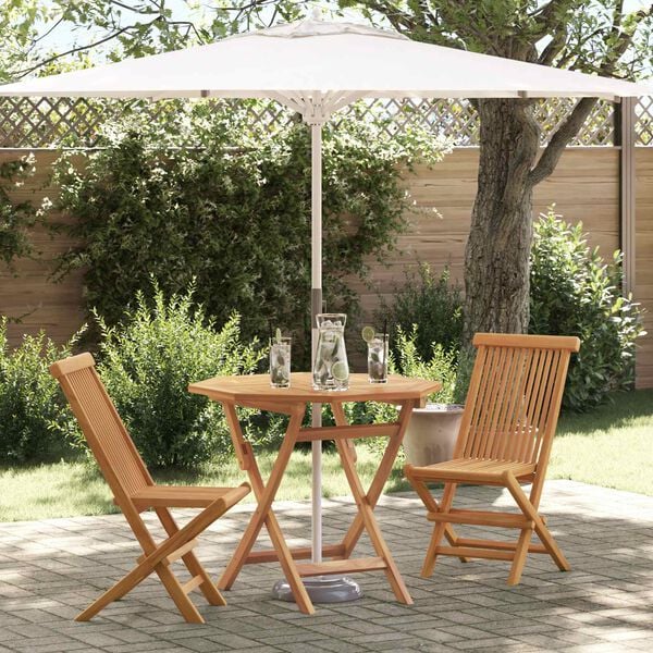 vidaXL Garden Dining Set 3 pcs Brown Solid Acacia Wood