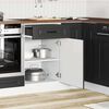 vidaXL Kitchen Base Cabinet Kalmar Black Engineered Wood